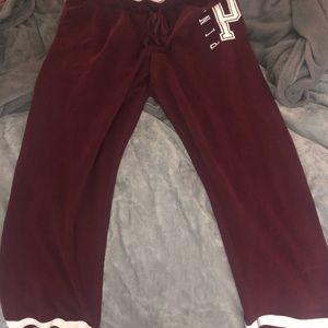 Victoria’s Secret PINK burgundy joggers
